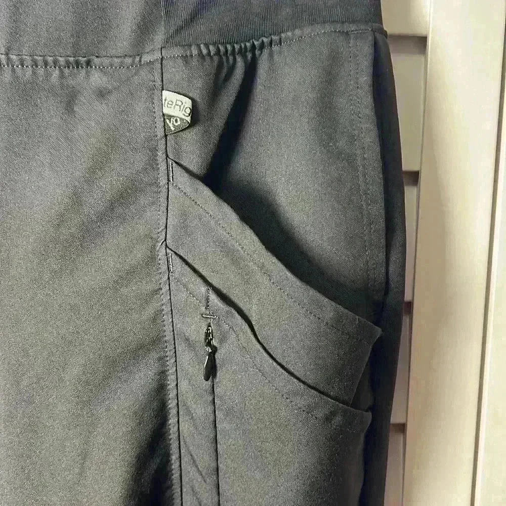 ClimateRight by Cuddl Duds Jogger Scrub Pants Size XS Black - Picture 3 of 6